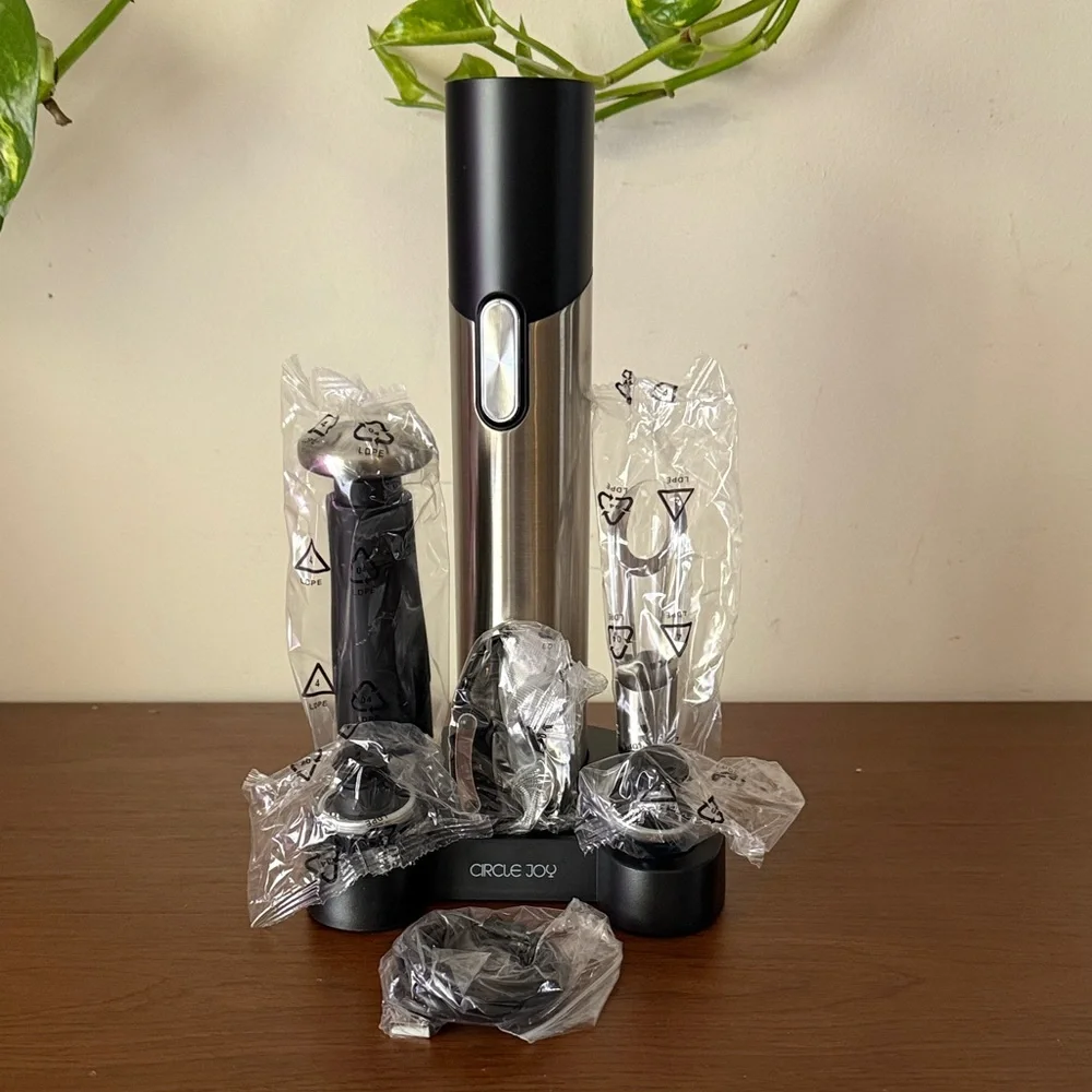 Black Beer & Wine 2-in-1 Bottle Opener Gift Set